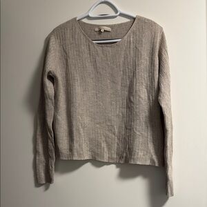 Monk & Lou Taupe Knit Top